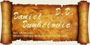 Daniel Dumbelović vizit kartica